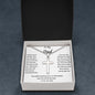 TO MY DAD Stainless Cross Necklace with Ball Chain