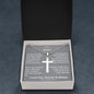 TO MY MAN Stainless Cross Necklace with Ball Chain