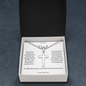 TO MY DAD STAINLESS CROSS NECKLACE WITH BALL CHAIN