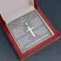 TO MY MAN Stainless Cross Necklace with Ball Chain