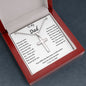 TO MY DAD Stainless Cross Necklace with Ball Chain
