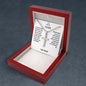 TO AN INCREDIBLE FATHER Stainless Cross Necklace with Ball Chain