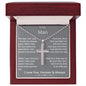TO MY MAN Stainless Cross Necklace with Ball Chain