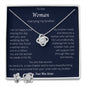 TO THE WOMAN MARRYING MY BROTHER Love Knot Earring & Necklace Set