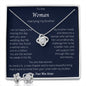 TO THE WOMAN MARRYING MY BROTHER Love Knot Earring & Necklace Set