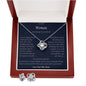 TO THE WOMAN MARRYING MY BROTHER Love Knot Earring & Necklace Set