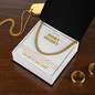 MY BABY DADDY CUBAN LINK CHAIN