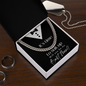 IT'S TIME TO SUIT UP WILL YOU BE MY BEST MAN CUBAN LINK CHAIN