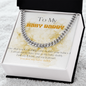 MY BABY DADDY CUBAN CHAIN LINK STAINLESS STEEL