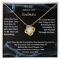 TO MY SMOKIN HOT SOULMATE LOVE KNOT NECKLACE