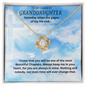 TO MY DEAREST GRANDDAUGHTER Love Knot Necklace