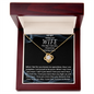 TO MY SMOKIN HOT WIFE LOVE KNOT NECKLACE