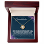 To My Amazing Granddaughter Love Know Necklace