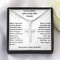 TO MY SISTER BFF Stainless Steel Cross Necklace