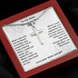 TO MY SISTER BFF Stainless Steel Cross Necklace