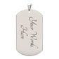 TO MY SON DOG TAG MOMGRAPHIC DOG TAG AND BALL CHAIN