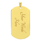 TO MY SON DOG TAG MOMGRAPHIC DOG TAG AND BALL CHAIN
