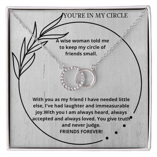 YOUR IN  MY CIRCLE Perfect Pair Necklace