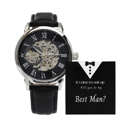 BEST MAN Men's Openwork Watch