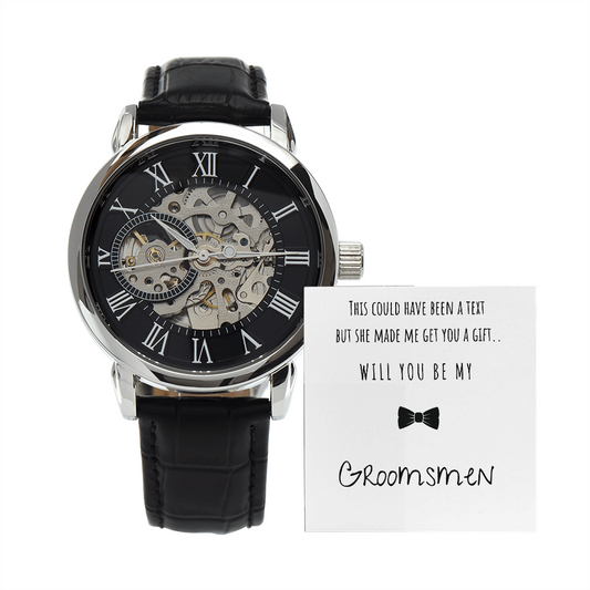 GROOMSMEN'S OPEN WORK WATCH